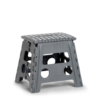 ZELLER Skládací stolička střední šedá 37x30x32cm, nosnost 150kg