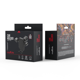 Maxlife MXCH-05 Black držiak do auta na ventilačnú mriežku, čierna (OEM0002413)