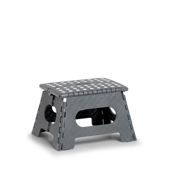 ZELLER Skládací stolička malá šedá 35x28x22cm, nosnost 150kg