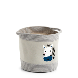 ZELLER Dětský úložný box motiv zebra, bavlněný 30x30cm