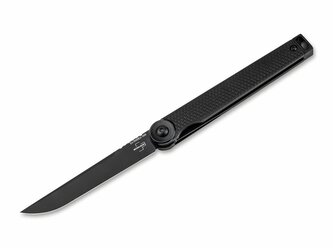 Böker Plus 01BO689 KAIZEN ALL BLACK vreckový nôž 7,5 cm, celočierna, G10, spona