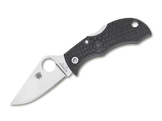 Spyderco MBKWP Manbug Wharncliffe malý vreckový nôž 5 cm, čierna, FRN