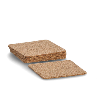 ZELLER Podtácek korek 6ks čvtercový, 9,5x9,5cm