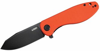 Kubey KU358E Master Chief vreckový nôž 8,7 cm, čierna, oranžová, G10, spona