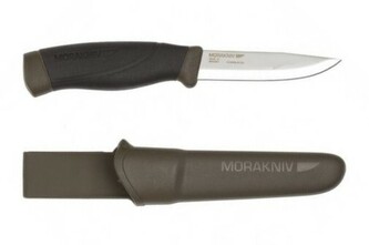 Morakniv 12494 Companion HeavyDuty vonkajší nôž 10,4 cm, zelená, čierna, plast/guma, plastové puzdro