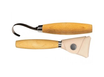 Morakniv 13385 Hook Knife 164 RightNarrow rezbársky nôž pre pravákov 5,5cm, brezové drevo, puzdro