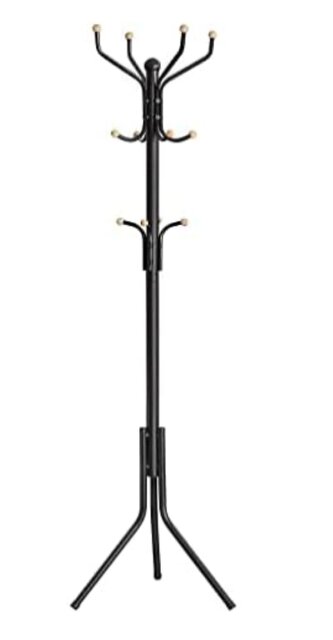 DOCHTMANN, Stojanový věšák klasický, černý 44 x 44 x 182 cm