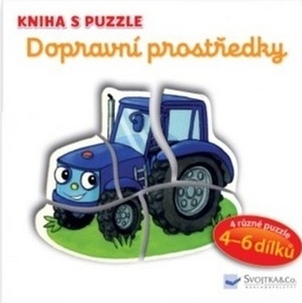 Dopravní prostředky - Kniha s puzzle