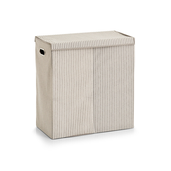 ZELLER Koš na špinavé prádlo třídící, textilní, béžový 61,5x31x63cm