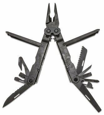 SOG-B63N-CP POWERLOCK EOD W/ V-CUTTER multifunkčný nástroj 18 funkcií, s rezačom, čierna, puzdro
