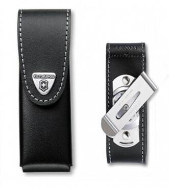 Victorinox 4.0524.31 čierne kožené puzdro 111mm