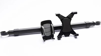 Držák do auta TABLET DUAL Headrest pro Tablet 7´´ - 10,5´´, (1x držák telefon, 1x tablet) - mezi sedadla