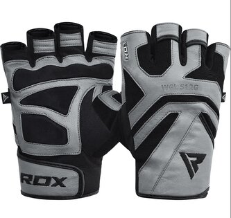 RDX GYM GLOVE LEATHER S12 TAN fitness rukavice veľkosť XXXL