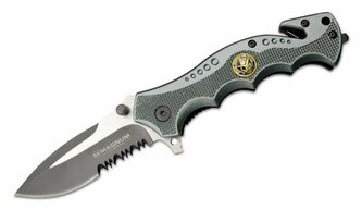 Magnum 01RY769 SWAT Res-Q záchranársky nôž 8,5 cm, šedá, hliník