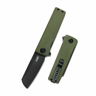 Kubey KU317C Sailor Green Black vreckový nôž 7,9 cm, čierna, tmavozelená, G10, spona