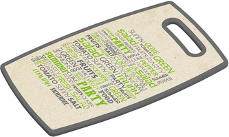 KESPER Krájecí a servírovací deska, Nápisy 37x23 cm