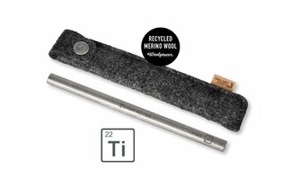 Light My Fire 4218201110 Straw Kit cestovná sada, titán, puzdro z merino vlny