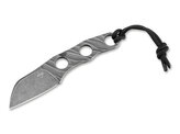 Böker Plus 02BO069 Kazhan nôž na krk 5,7 cm, Stonewash, oceľ, puzdro Kydex, retiazka
