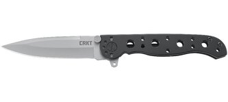 CRKT M16-01S Spear Point vreckový nôž 8 cm, čierna, nehrdzavejúca oceľ