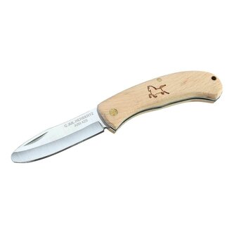 Herbertz 295908 detský zatvárací nôž 6 cm, bukové drevo, motív koňa