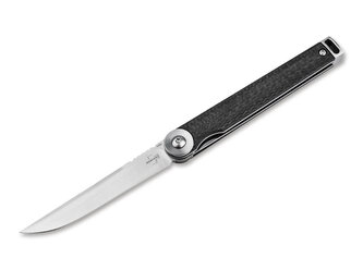 Böker Plus 01BO383 KAIZEN CARBON FIBER vreckový nôž 7,5 cm, uhlíkové vlákno, spona