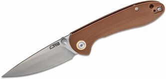 CJRB J1912S-BNC Feldspar Brown vreckový nôž 7,6 cm, hnedá, G10