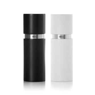 AdHoc MP420 Súprava mlynčekov na korenie a soľ TEXTURA 15 cm - čierny a biely