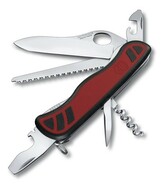 Victorinox 0.8361.MC Forester M Grip multifunkčný nôž 111 mm, čierno-červená, 10 funkcií