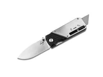 Böker Plus 01BO629 BILL N TED OPERATION vreckový nôž 7,4 cm, čierna, G10, hliník, spona