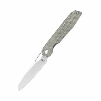Kizer V4545C1 Genie Green vreckový nôž 8,6 cm, Stonewash, zelená, Micarta