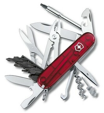 Victorinox 1.7725.T CyberTool 34 multifunkčný nôž 91 mm, transparentná červená, 34 funkcií