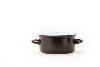 BELIS/SFINX Smaltovaný rendlík STANDARD hnědý 16 cm, 1,4l
