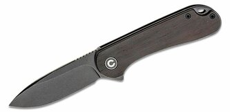 C907W CIVIVI Elementum Black Ebony Wood/Black Stonewash
