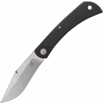 FOX knives FX-582 CF LIBAR vreckový nôž 7 cm, uhlíkové vlákno, kožené puzdro