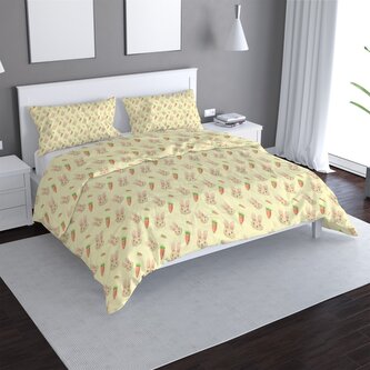 Povlečení Zajíček s mrkví: 140x200 / 90x70 Povlečení Zajíček s mrkví: 140x200 / 90x70