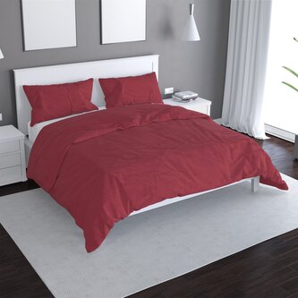 Povlečení Tmavě červená: 140x200 / 90x70 Povlečení Tmavě červená: 140x200 / 90x70
