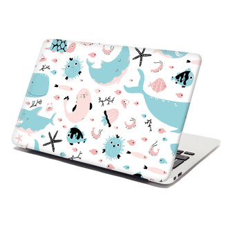 Samolepka na notebook Animovaný mořský svět: 29x20 cm