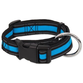 Obojek Dog Fantasy Neoprene M modrý 2,5x34-49cm
