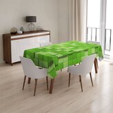 Ubrus Green Blocks 3D: 130x170 cm