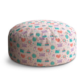 Taburet Circle Chrastítko a čepičky: 38x48 cm Taburet Circle Chrastítko a čepičky: 38x48 cm