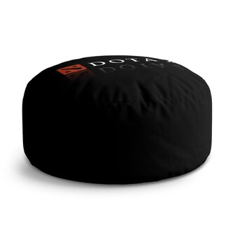 Taburet Circle DOTA 2 Černá: 38x48 cm