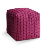Taburet Cube Pletení ve fuchsiové barvě: 40x40x40 cm