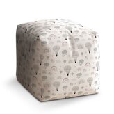 Taburet Cube Malované horkovzdušné balony: 40x40x40 cm