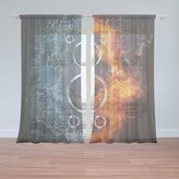 Záclony Ohnivý reproduktor: 2ks 150x250cm