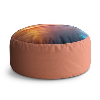 Taburet Circle Západ slunce nad mořem: 38x48 cm