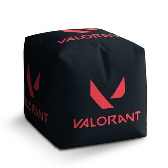 Taburet Cube VALORANT Black: 40x40x40 cm Taburet Cube VALORANT Black: 40x40x40 cm