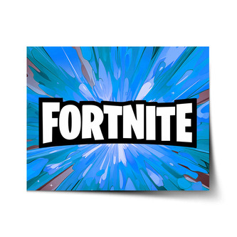 Plakát FORTNITE modrá: 60x40 cm