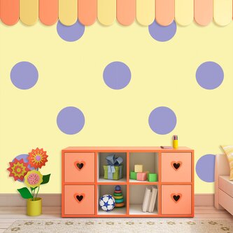 Tapeta Fialové tečky: 336x220 cm