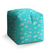 Taburet Cube Barevné duhy: 40x40x40 cm