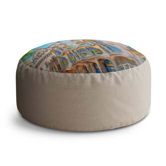 Taburet Circle Barcelona Gaudi Casa Batllo 2: 38x48 cm